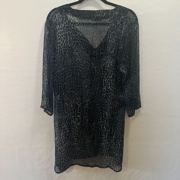 Helene Berman London Leopard Print Top Blue Collection Celebrity Cruises USA 6 - Picture 4 of 8